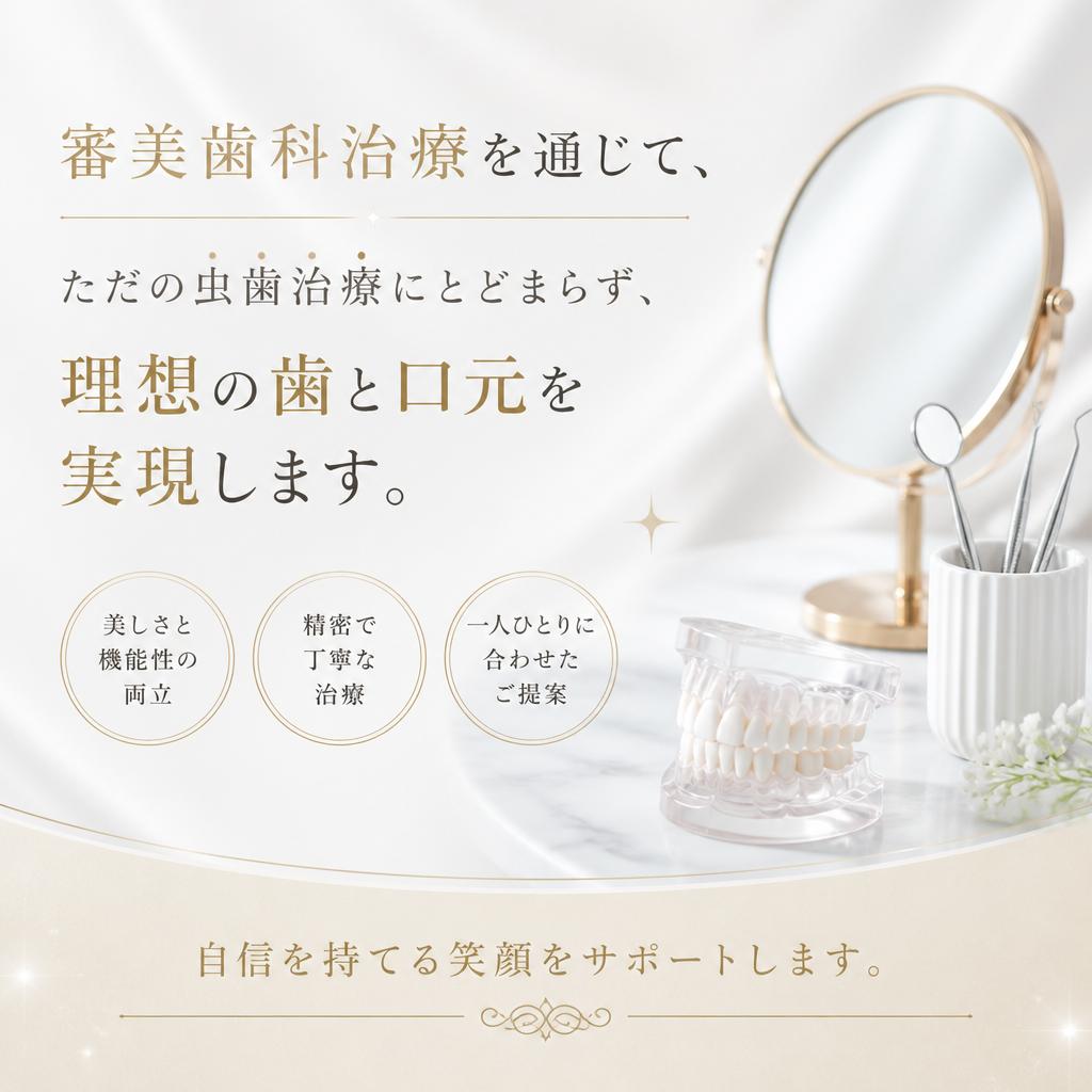審美歯科治療でトータルケア