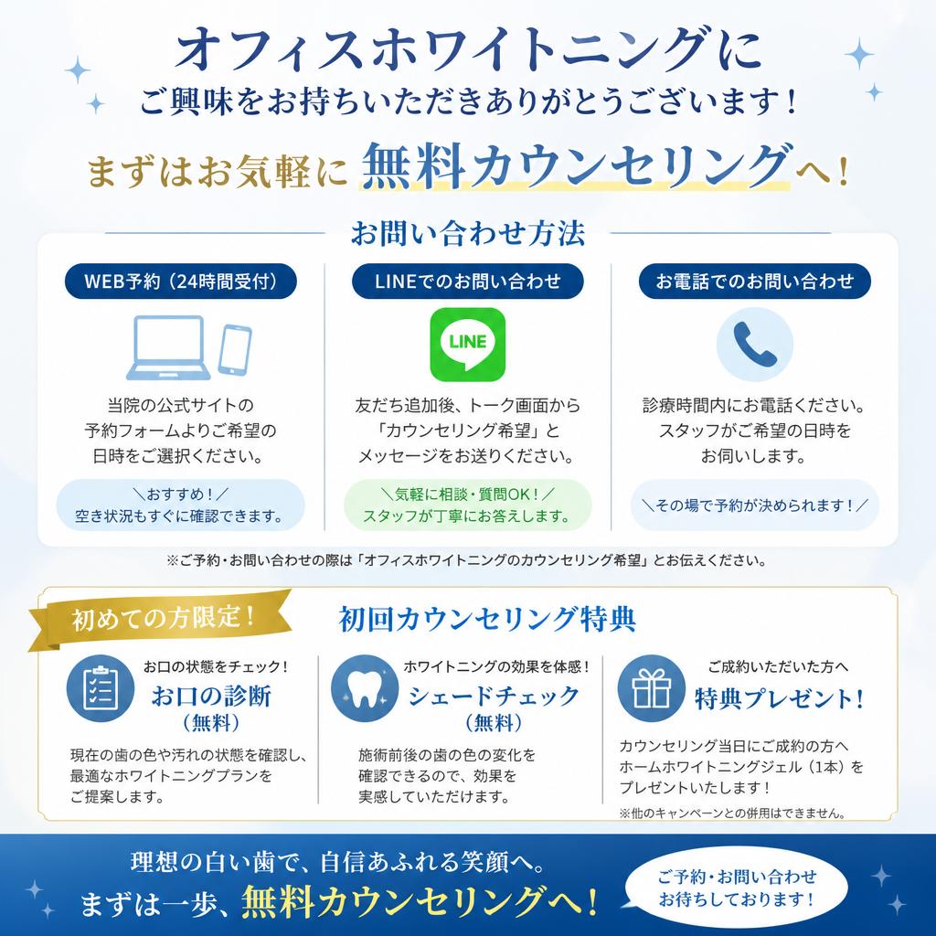 まずはお気軽にお問い合わせを！