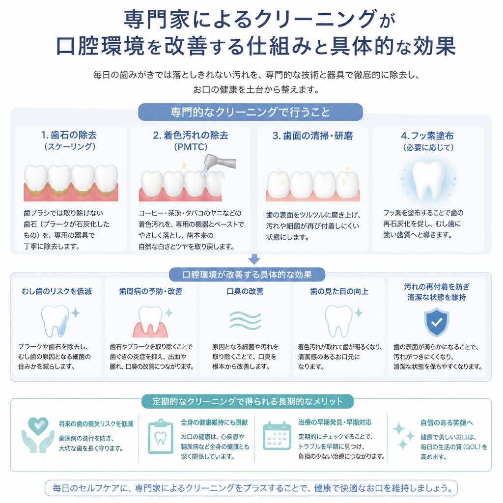 プロによるクリーニングのメリット